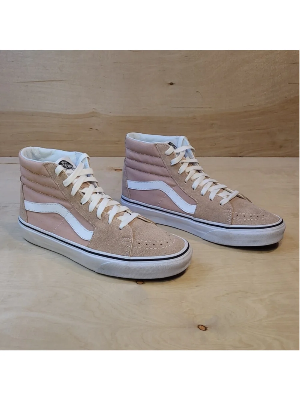 Vans Sk8-Hi Size 8 Mens/9.5 Womens Peach Colored Skate Shoes